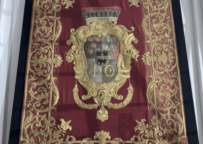 Wappendecke aus dem Schloss Eggenberg