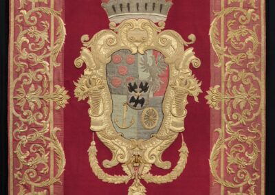 Wappendecke aus dem Schloss Eggenberg
